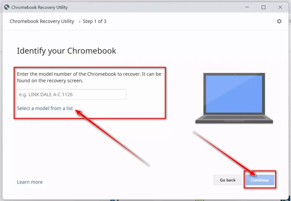 identifiera min chromebook