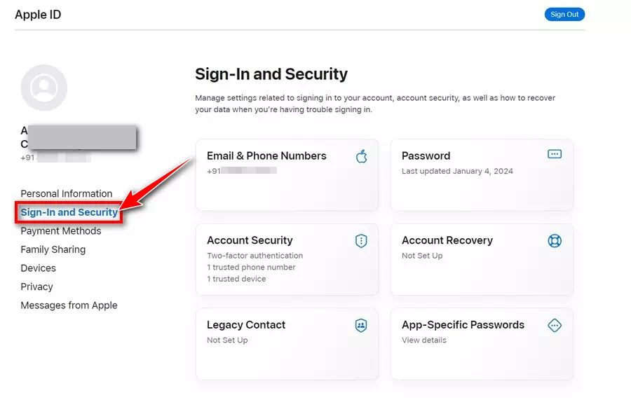 Ändra Apple-ID via datorn