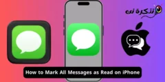 Hoe om alle boodskappe as gelees op iPhone te merk