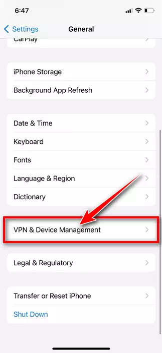 VPN وإدارة الأجهزة