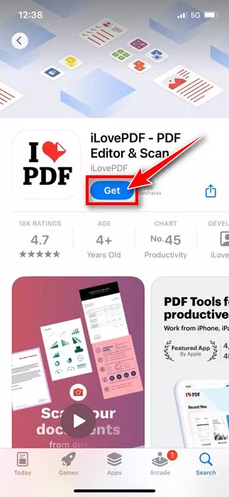 I-download at i-install ang iLovePDF sa iyong iPhone