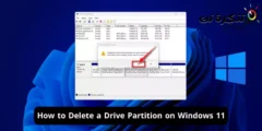 Draivi partitsiooni kustutamine Windows 11-s