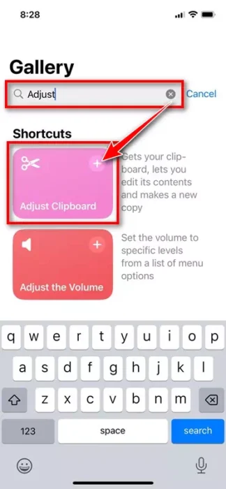 Adjust Clipboard