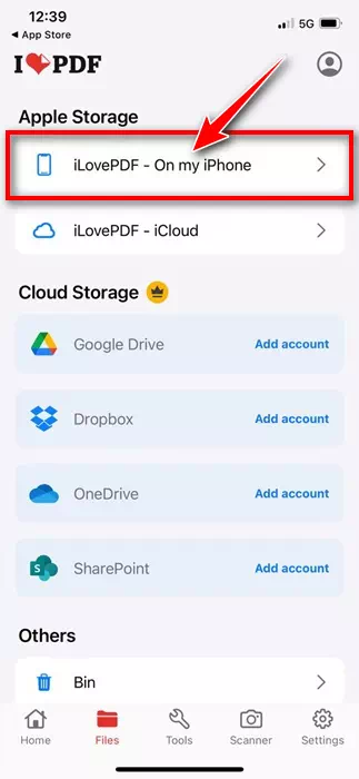 iLovePDF – Sa aking iPhone