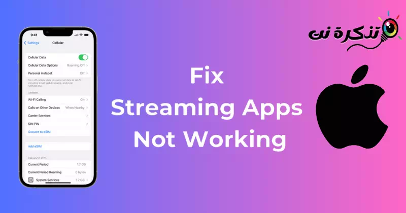 كيفية إصلاح تطبيقات البث التي لا تعمل على البيانات الخلوية على ايفون
