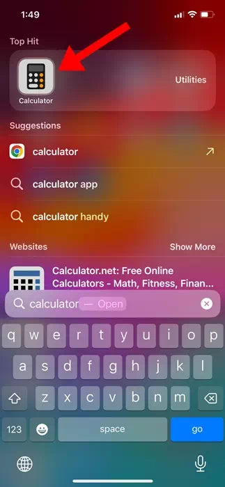 application calculatrice